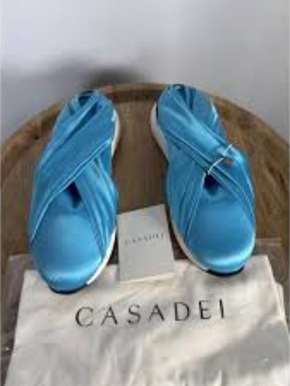 157-NIB CASADEI SATIN STRETCH SEMPLICE MARETTIMO SLIP-ON SUMMER SNEAKERS - Picture 4 of 8